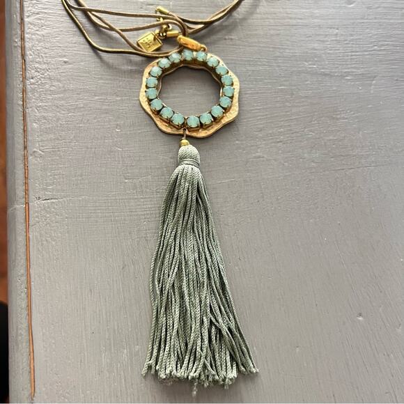Hand Made Long Tassel Pendant Necklace - Picture 3 of 9
